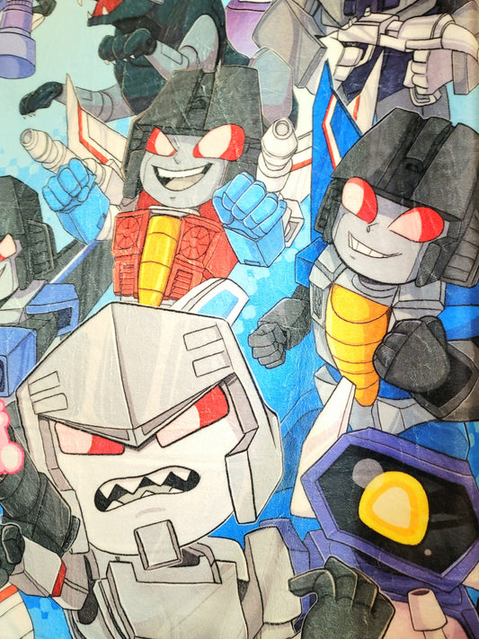 G1 Robot  Decepticon Transformers Throw Blanket
