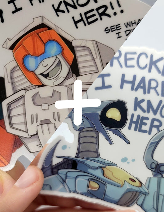 I HARDLY KNOW 'ER!  vinyl matte sticker TF IDW Lost Light MTMTE