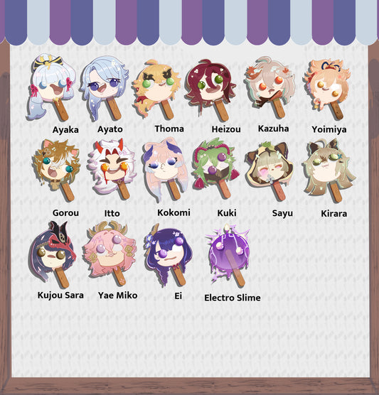 Inazuma Collection :: Genshin Impact Popsicle Pins